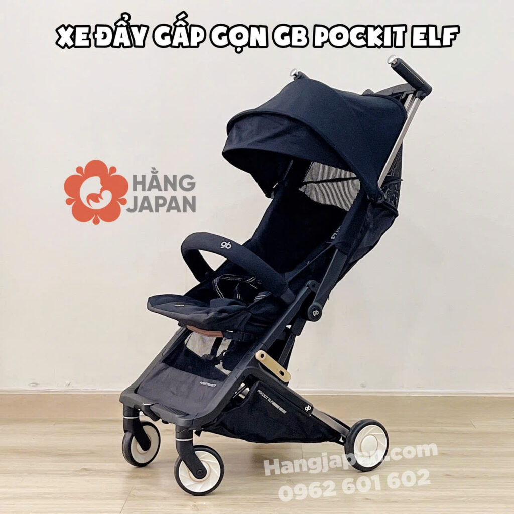 Xe đẩy gấp gọn GB Pockit ELF Black 19 Xe đẩy Gấp Gọn Gb Pockit Elf Black (1)