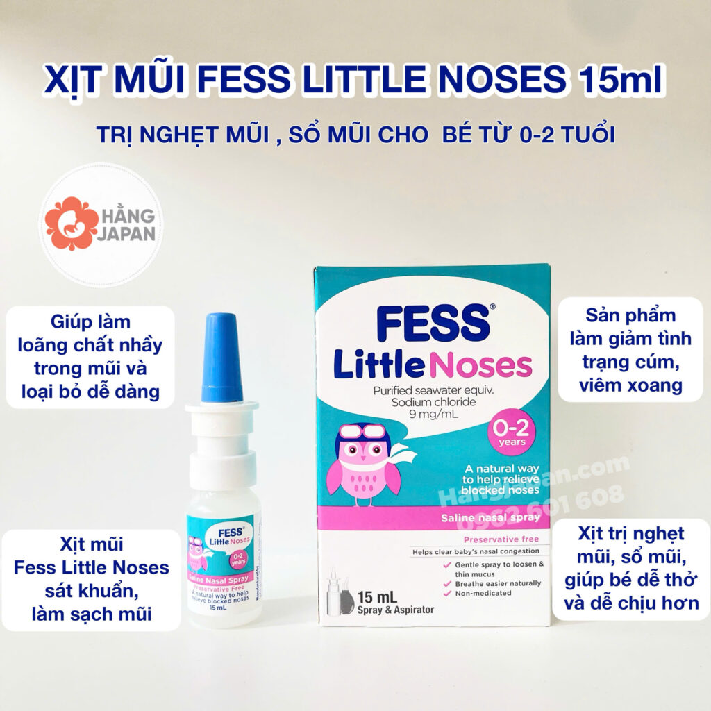 Xịt mũi fess little noses 0-2y 15ml 15 Xịt Mũi Fess Little Noses 0 2y 15ml (1)