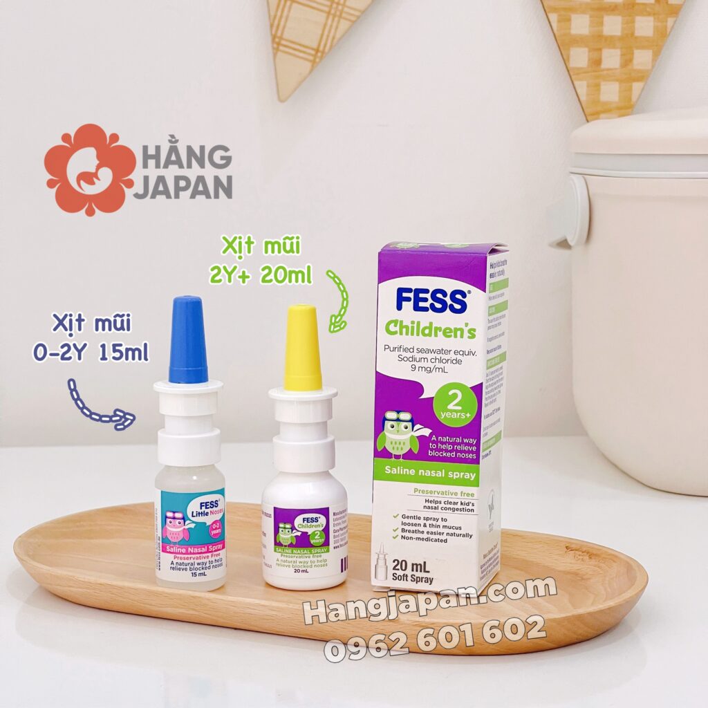 Xịt mũi nước muối sinh lý Fess Childrens 2y+ 20ml 14 Xịt Mũi Nước Muối Sinh Lý Fess Childrens 2y+ 20ml (3)