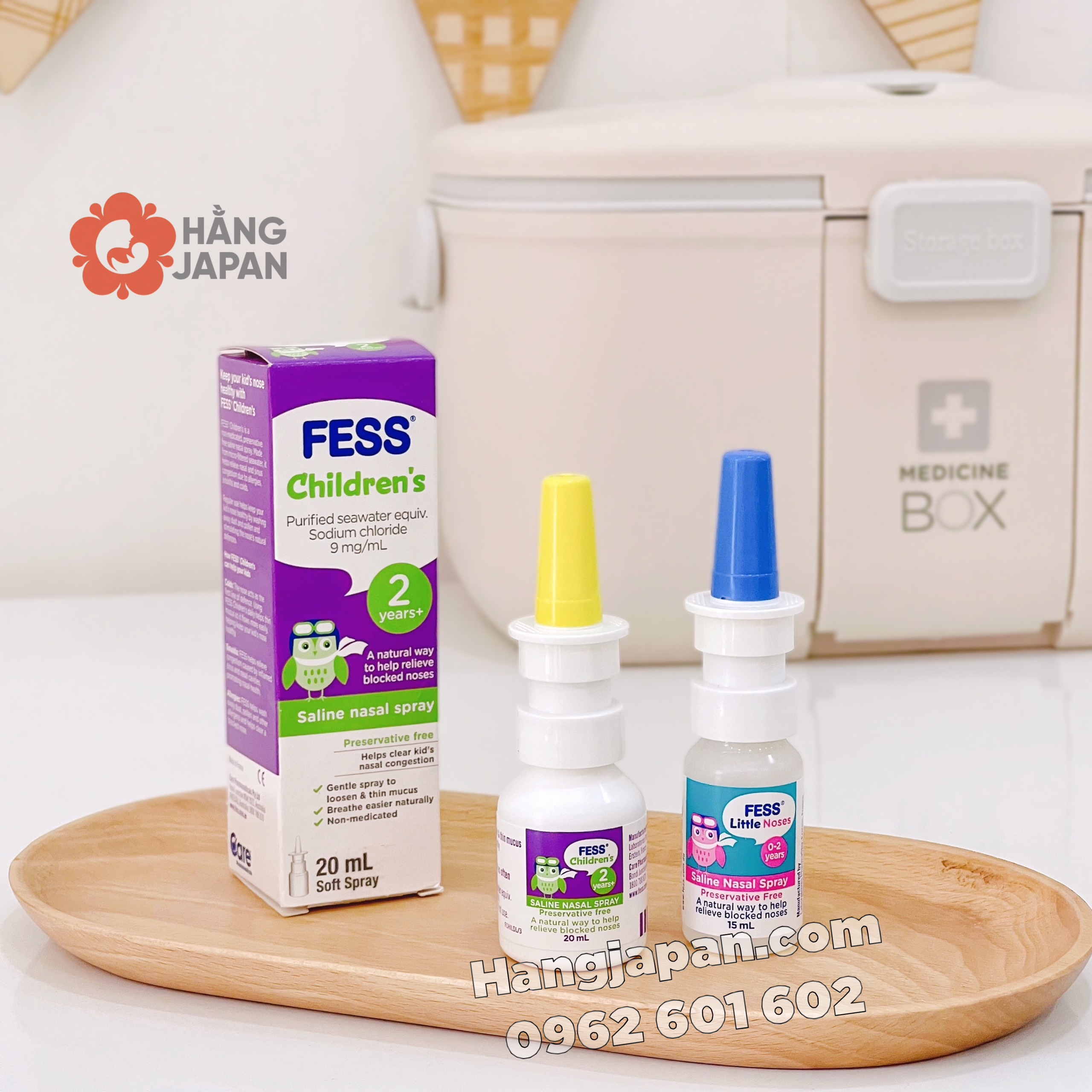 Xịt mũi nước muối sinh lý Fess Childrens 2y+ 20ml Xịt mũi nước muối sinh lý Fess Childrens 2y+ 20ml