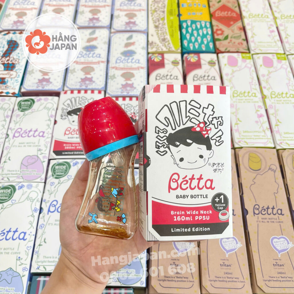 Bình Sữa Bétta PPSU Cổ Rộng 160ml Em bé Limited Kurumi-Chan 37 Bình Sữa Bétta Ppsu Cổ Rộng 160ml Em Bé Limited Kurumi chan (4)
