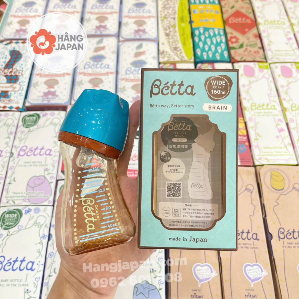 Bình Sữa Bétta PPSU Cổ Rộng 160ml Thân xanh nắp xanh mực 23 Bình Sữa Bétta Ppsu Cổ Rộng 160ml Thân Xanh Nắp Xanh Mực