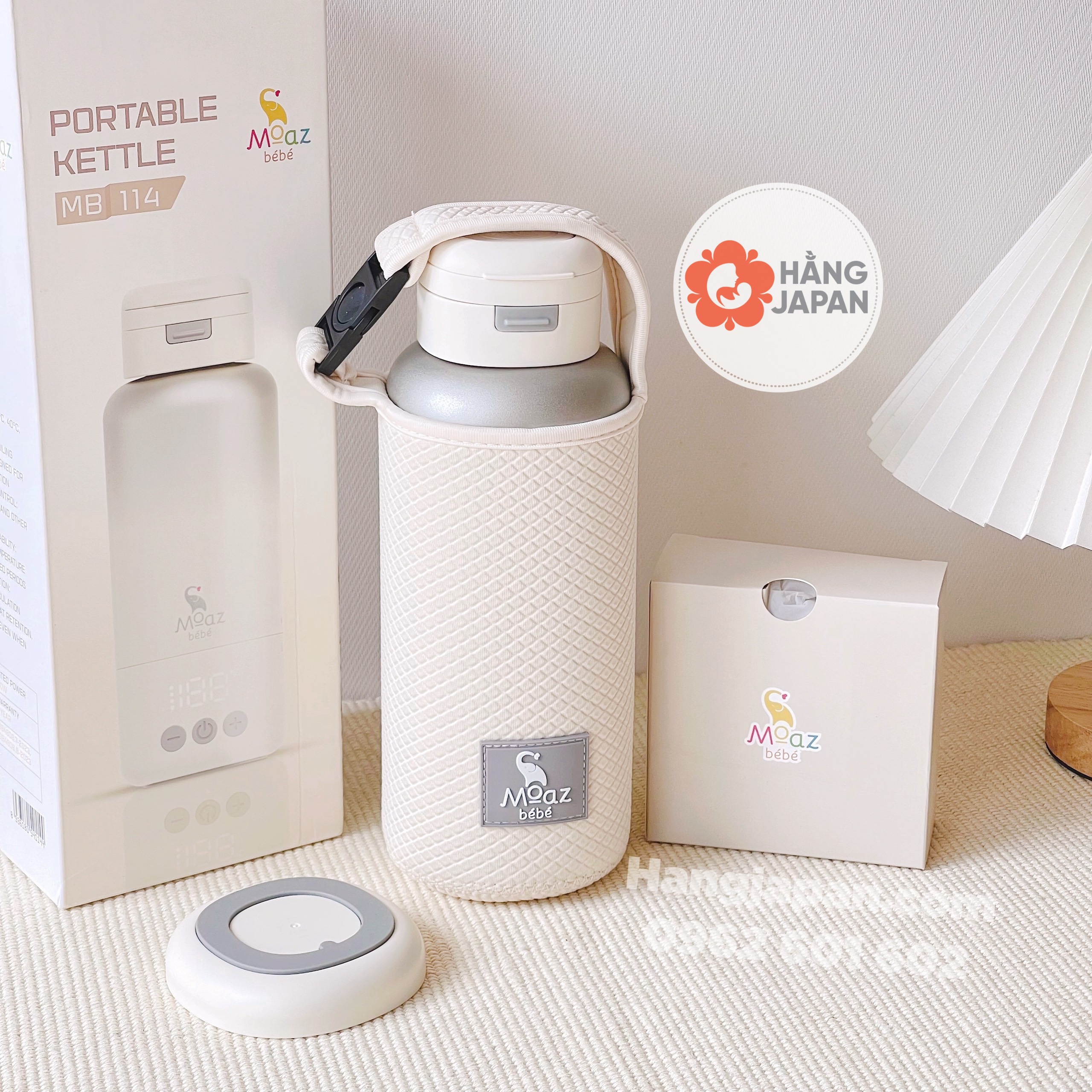 Bình đun nước di động cầm tay Moaz BéBé MB114 Bình đun nước di động cầm tay Moaz BéBé MB114