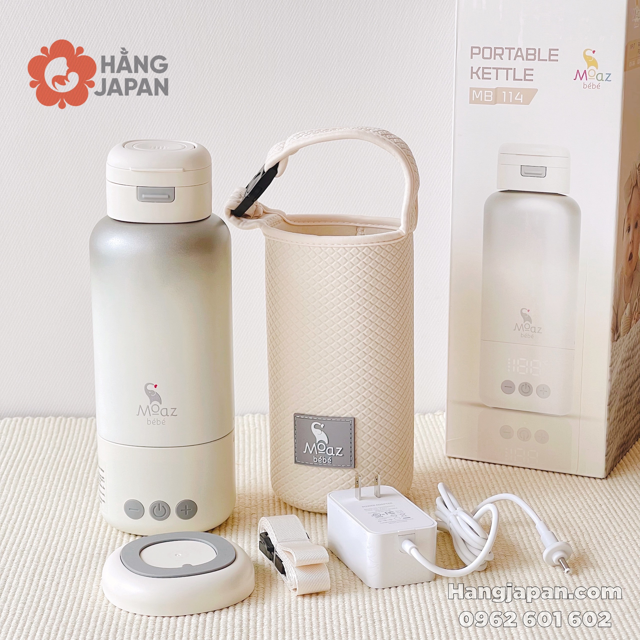 Bình đun nước di động cầm tay Moaz BéBé MB114 Bình đun nước di động cầm tay Moaz BéBé MB114
