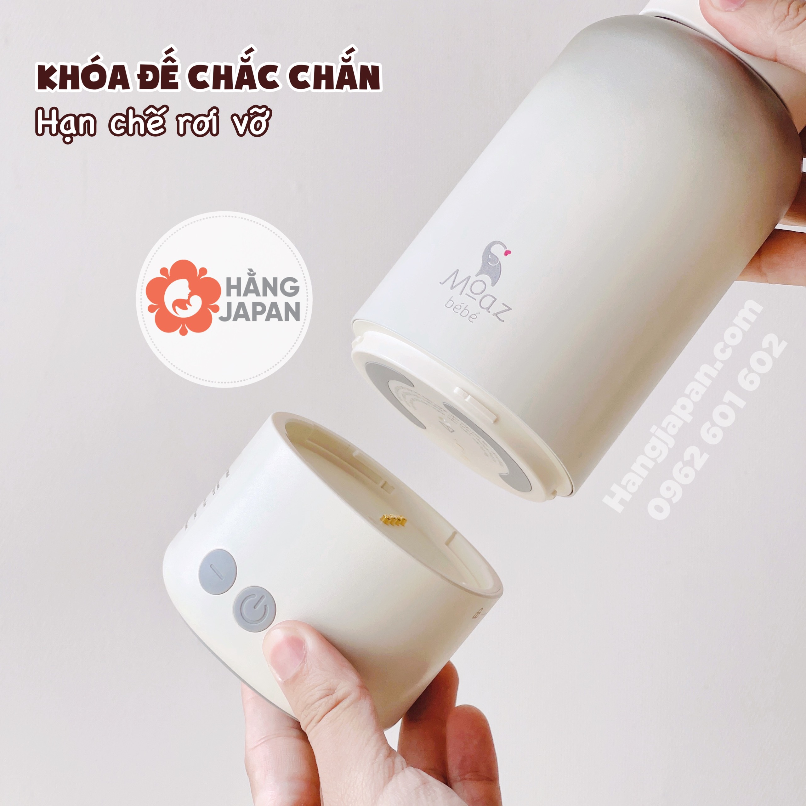Bình đun nước di động cầm tay Moaz BéBé MB114 Bình đun nước di động cầm tay Moaz BéBé MB114