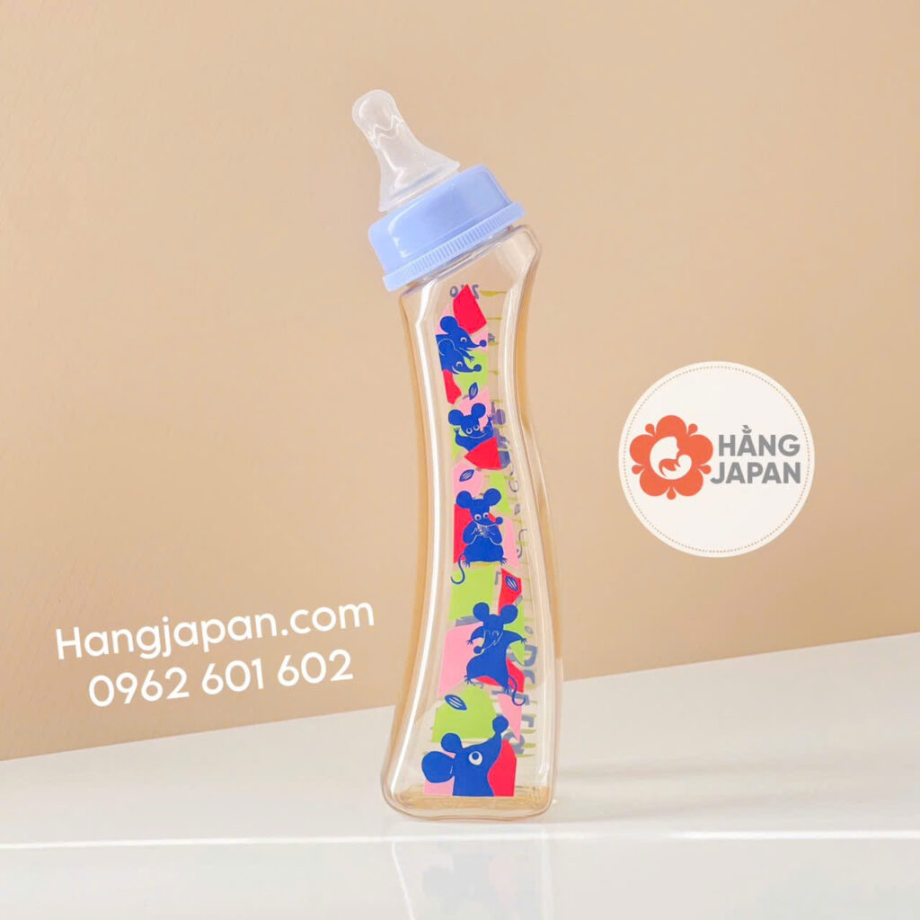 Bình sữa Betta PPSU cổ hẹp 240ml Chuột xanh 39 Bình Sữa Betta Ppsu Cổ Hẹp 240ml Chuột Xanh (3)