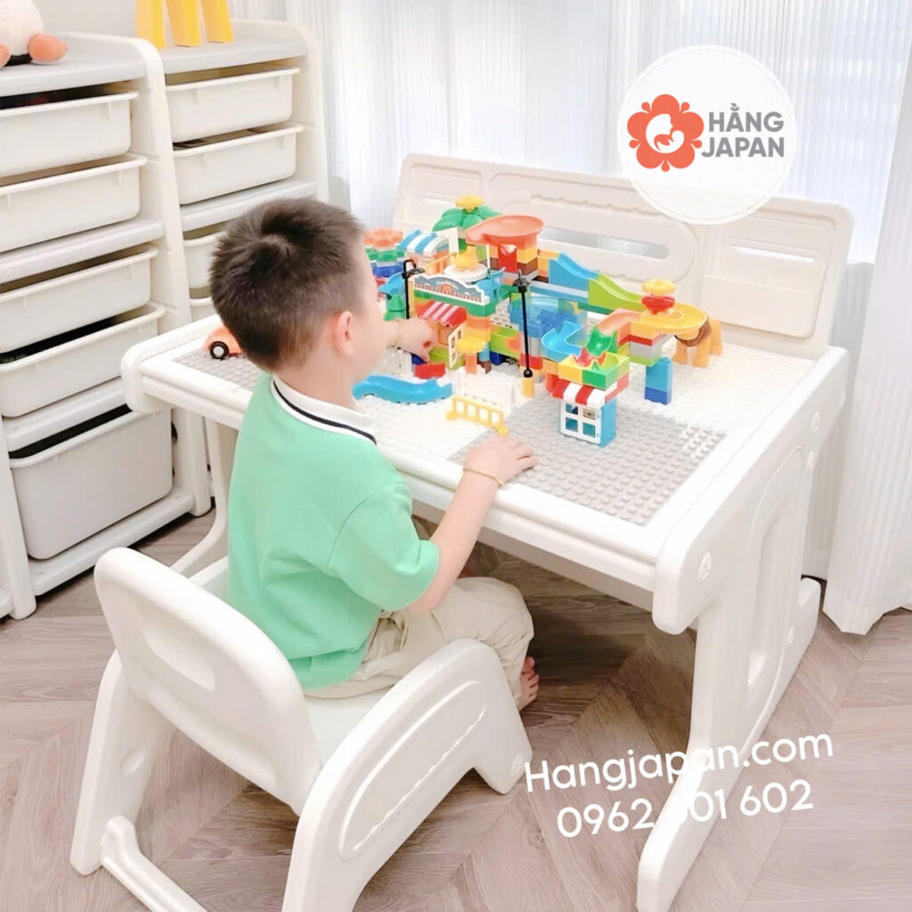Bộ bàn ghế lego xếp hình đa năng cho bé Babyviva 51 Bộ Bàn Ghế Lego Xếp Hình đa Năng Cho Bé Babyviva (14)