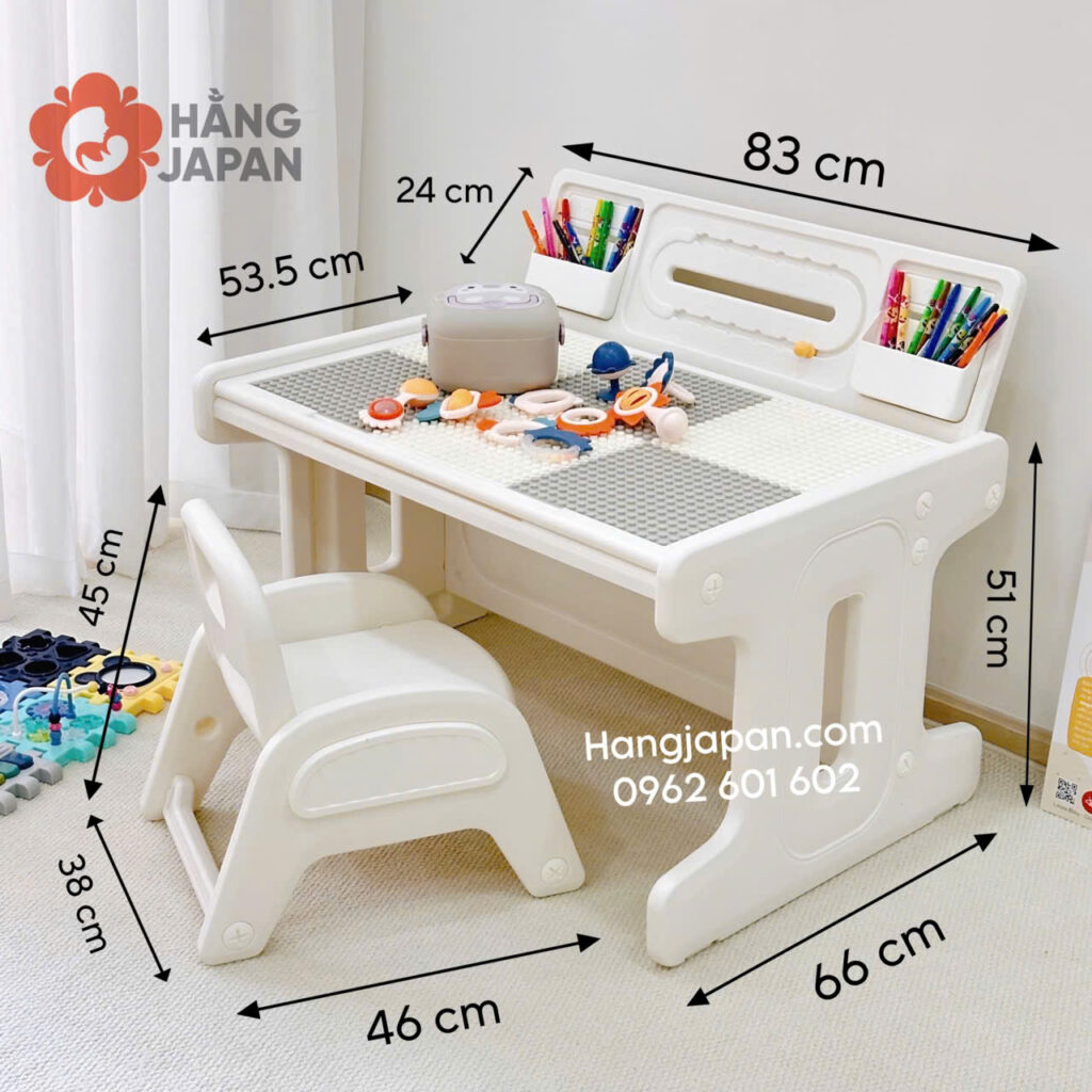 Bộ bàn ghế lego xếp hình đa năng cho bé Babyviva 47 Bộ Bàn Ghế Lego Xếp Hình đa Năng Cho Bé Babyviva (3)