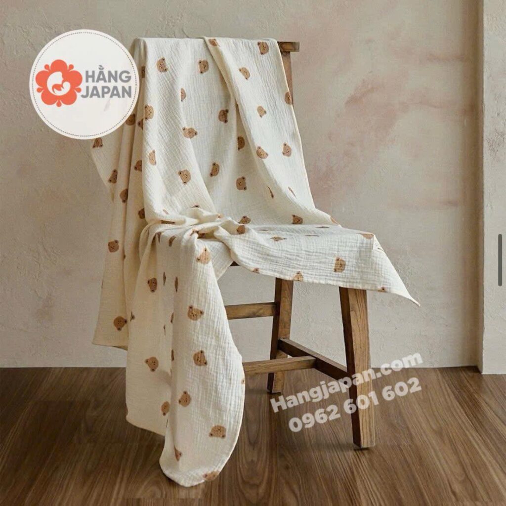 Chăn sợi tre Muslin Dottodot có viền họa tiết ngẫu nhiên (100*120cm) 23 Chăn Sợi Tre Muslin Dottodot Có Viền Họa Tiết Ngẫu Nhiên (100120cm) (1)