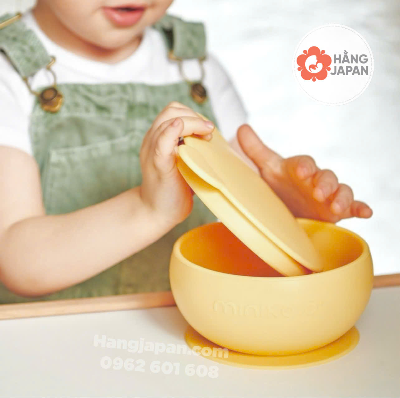 Chén ăn kèm nắp đậy silicone MinikOiOi Chén ăn kèm nắp đậy silicone MinikOiOi