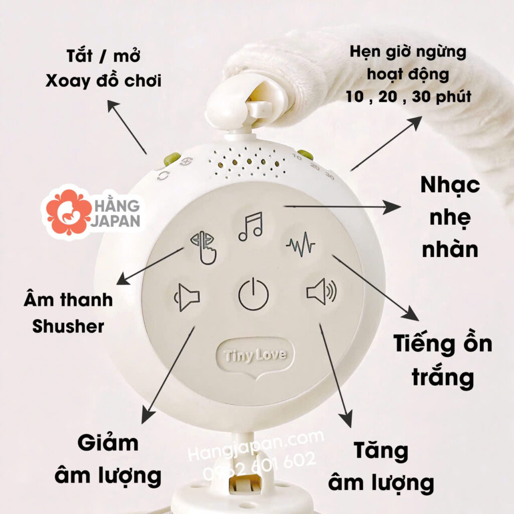 Đồ chơi treo nôi cũi Tiny Love Musical Luxe Mobile Boho Chic 28 Đồ Chơi Treo Nôi Cũi Tiny Love Musical Luxe Mobile Boho Chic (15)