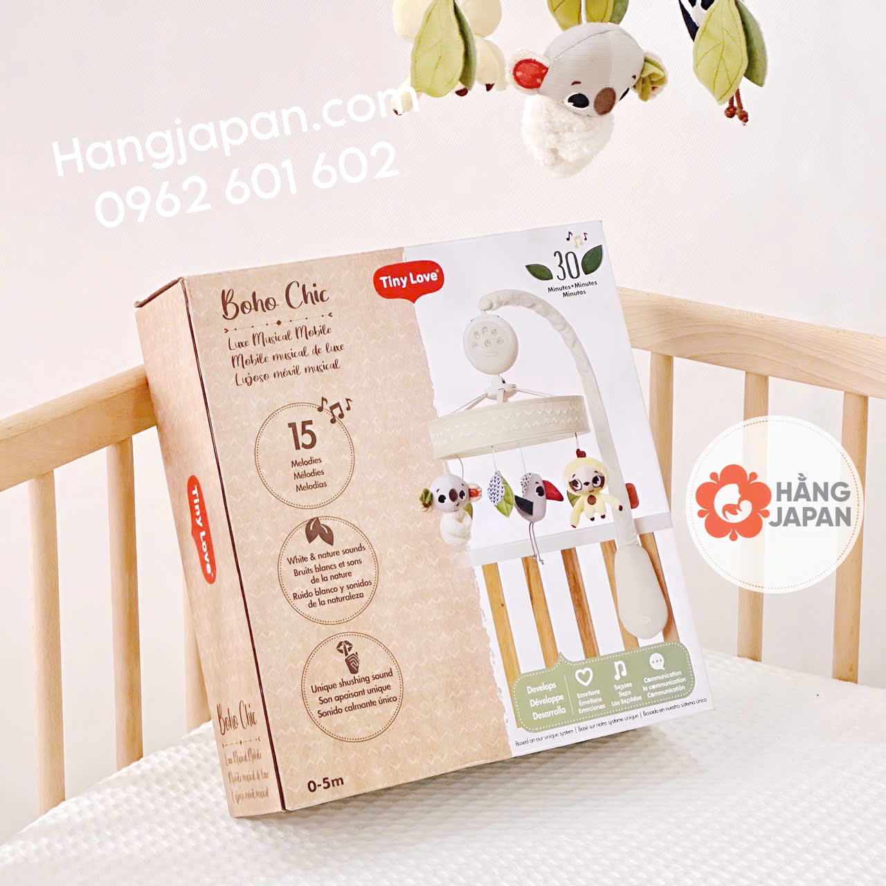 Đồ chơi treo nôi cũi Tiny Love Musical Luxe Mobile Boho Chic Đồ chơi treo nôi cũi Tiny Love Musical Luxe Mobile Boho Chic