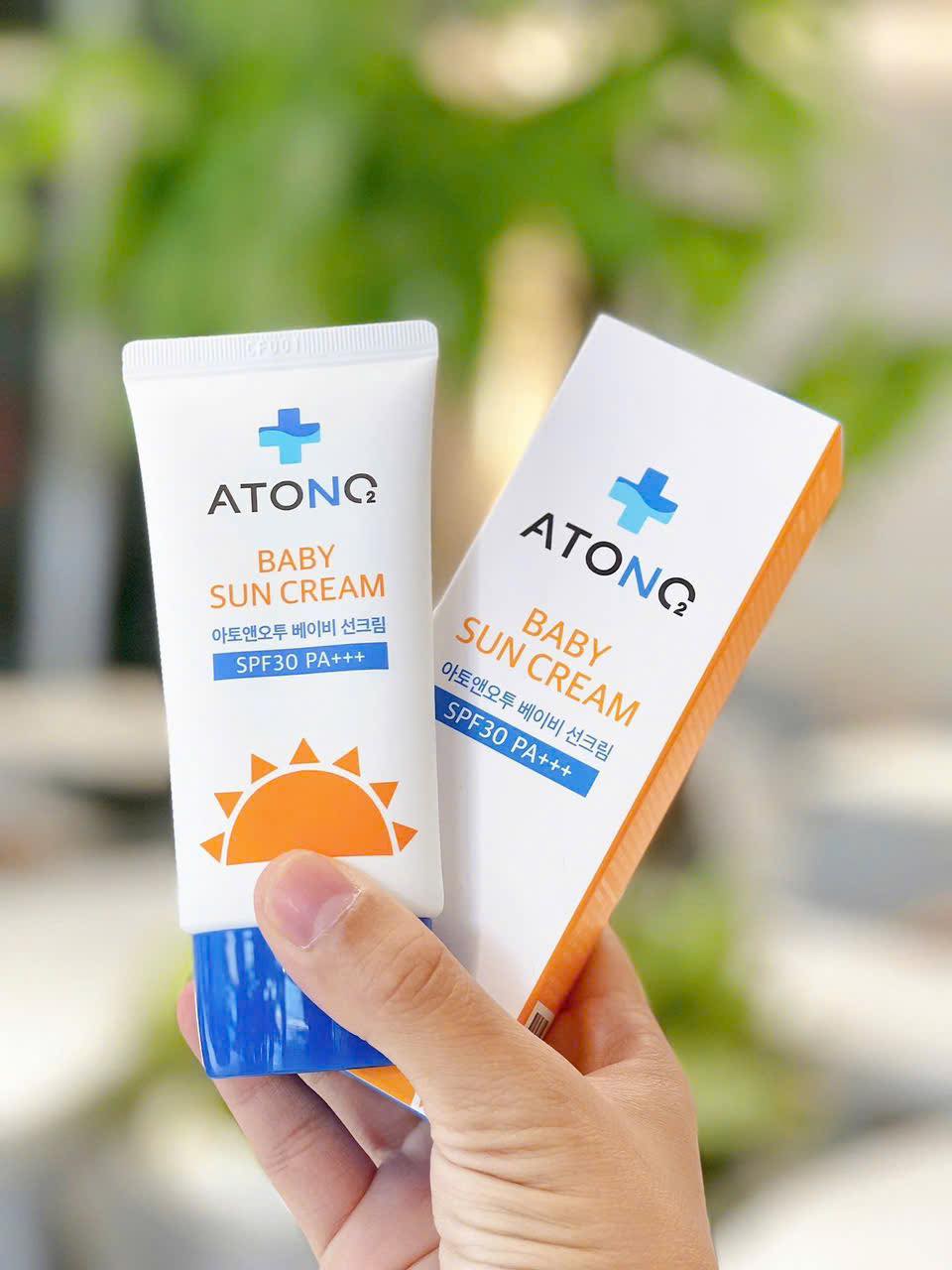 Kem chống nắng thuần chay Atono2 Oxygen cho bé 6M+ Kem chống nắng thuần chay Atono2 Oxygen cho bé 6M+