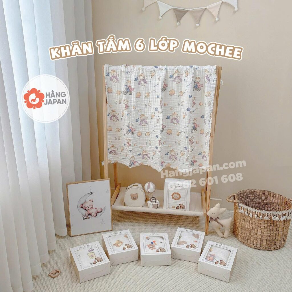 Khăn tắm xô muslim sợi tre 6 lớp cao cấp Mochee 42 Khăn Tắm Xô Muslim Sợi Tre 6 Lớp Cao Cấp Mochee (1)