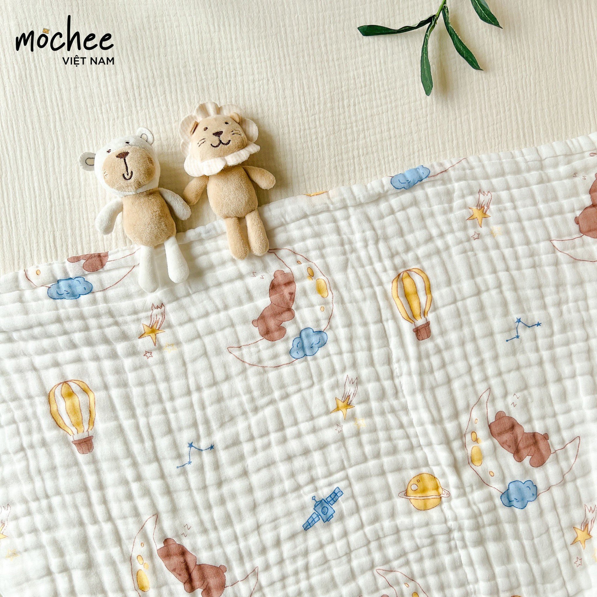 Khăn tắm xô muslim sợi tre 6 lớp cao cấp Mochee Khăn tắm xô muslim sợi tre 6 lớp cao cấp Mochee