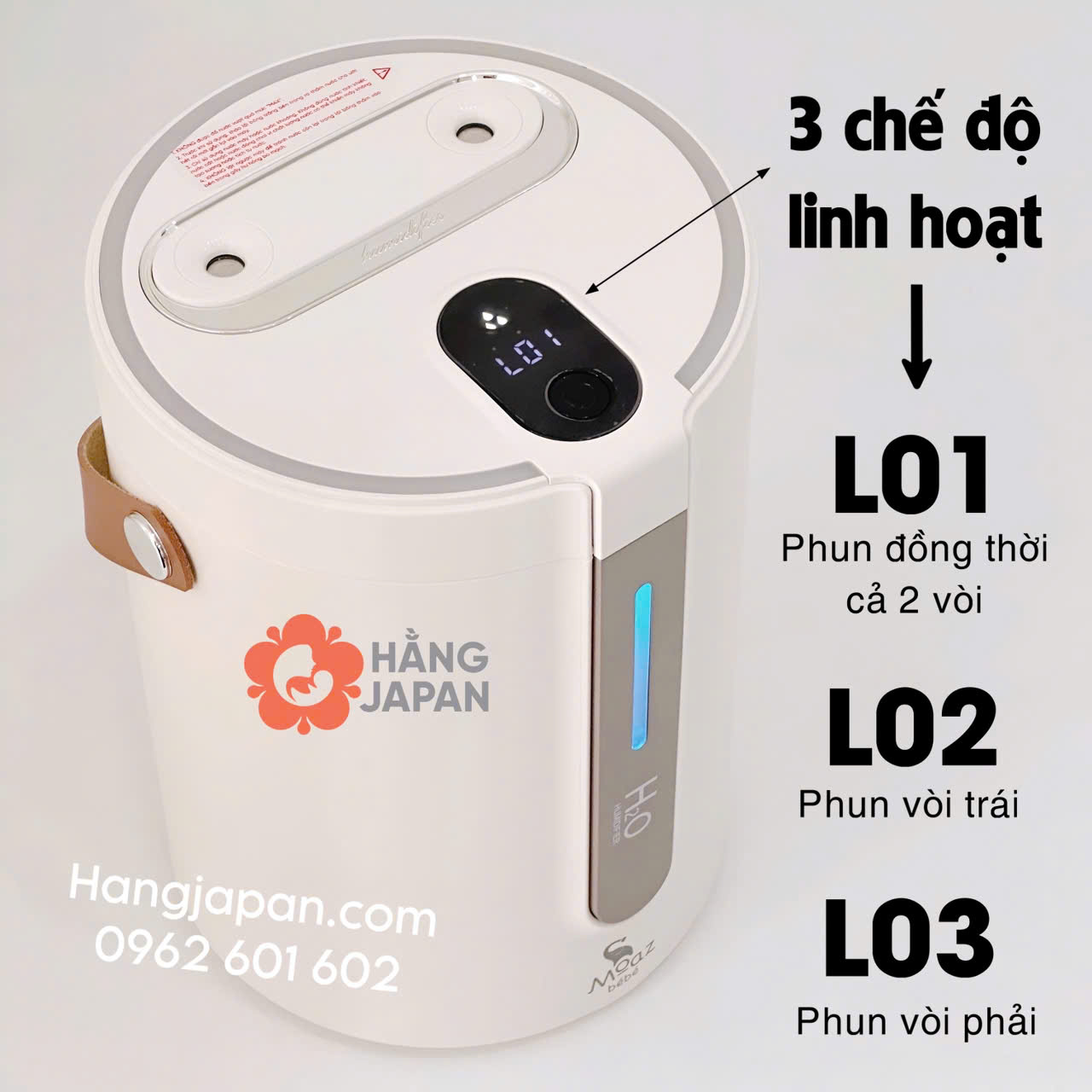 Máy phun sương tạo ẩm xách tay cho bé Moaz BéBé MB116 Máy phun sương tạo ẩm xách tay cho bé Moaz BéBé MB116