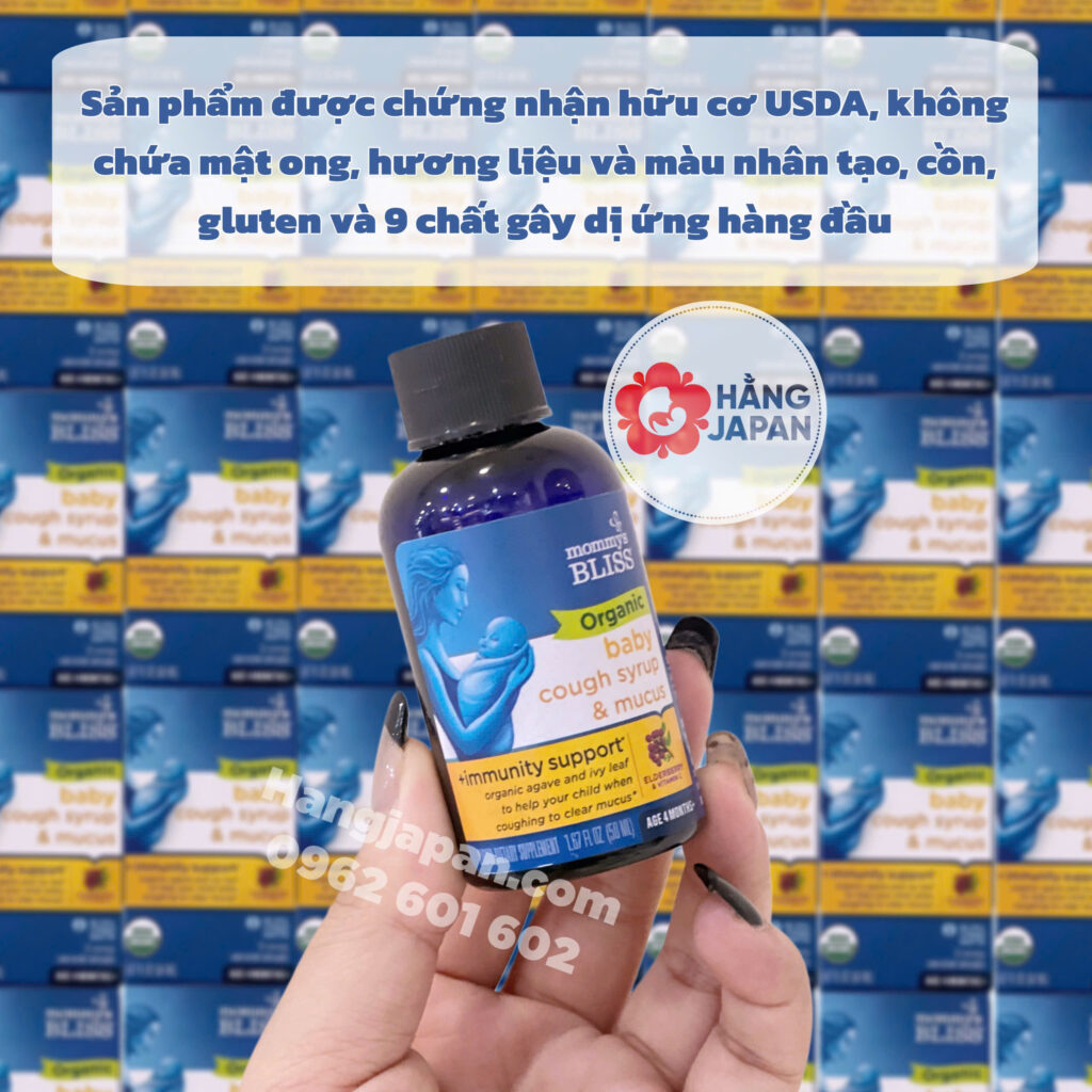 Siro giảm ho tăng đề kháng 4M+ Mommy Bliss 14 Siro Giảm Ho Tăng đề Kháng 4m+ Mommy Bliss (9)