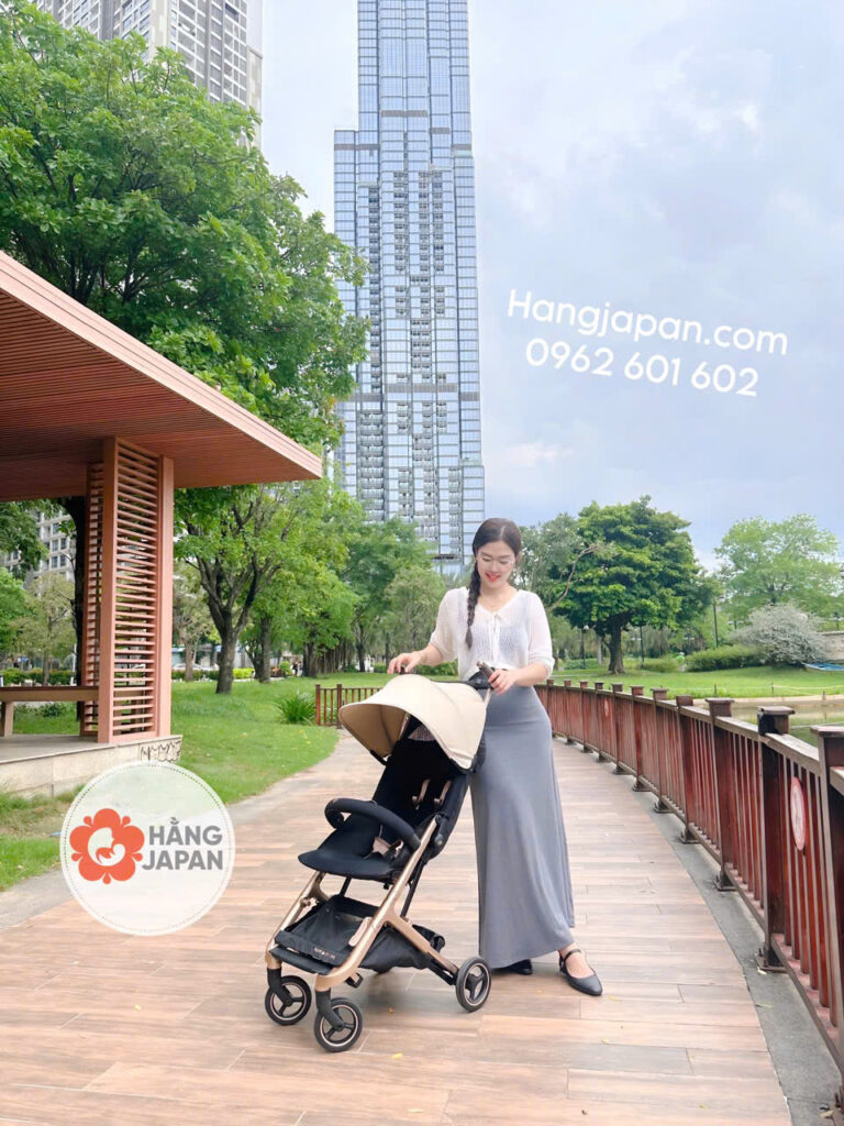Xe đẩy Gấp Gọn Gb Pockit Go Vanilla Beige (3)