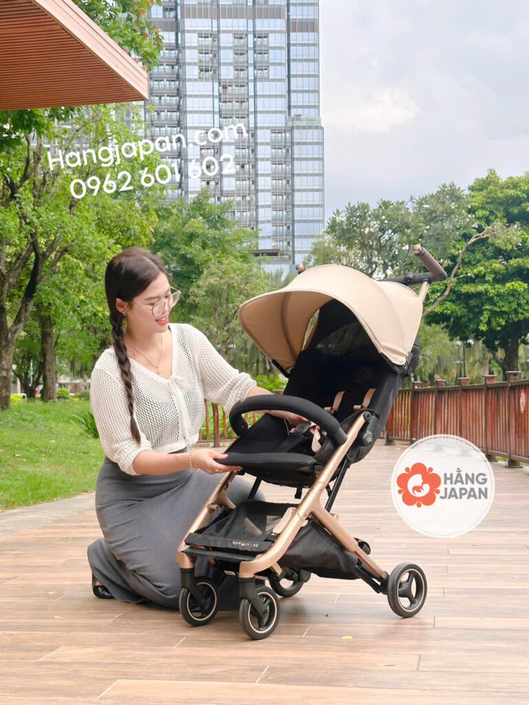Xe đẩy Gấp Gọn Gb Pockit Go Vanilla Beige (4)
