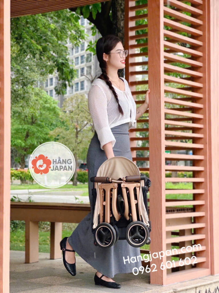 Xe đẩy Gấp Gọn Gb Pockit Go Vanilla Beige (6)
