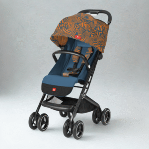 Xe đẩy gấp gọn GB Qbit + All-Terrain Atlantic Orange