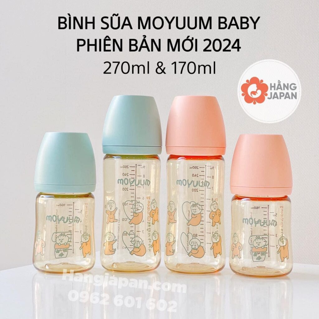 Bình sữa PPSU Moyuum Em bé Ogu xanh 12 Bình Sữa Ppsu Moyuum Em Bé Ogu Xanh (4)