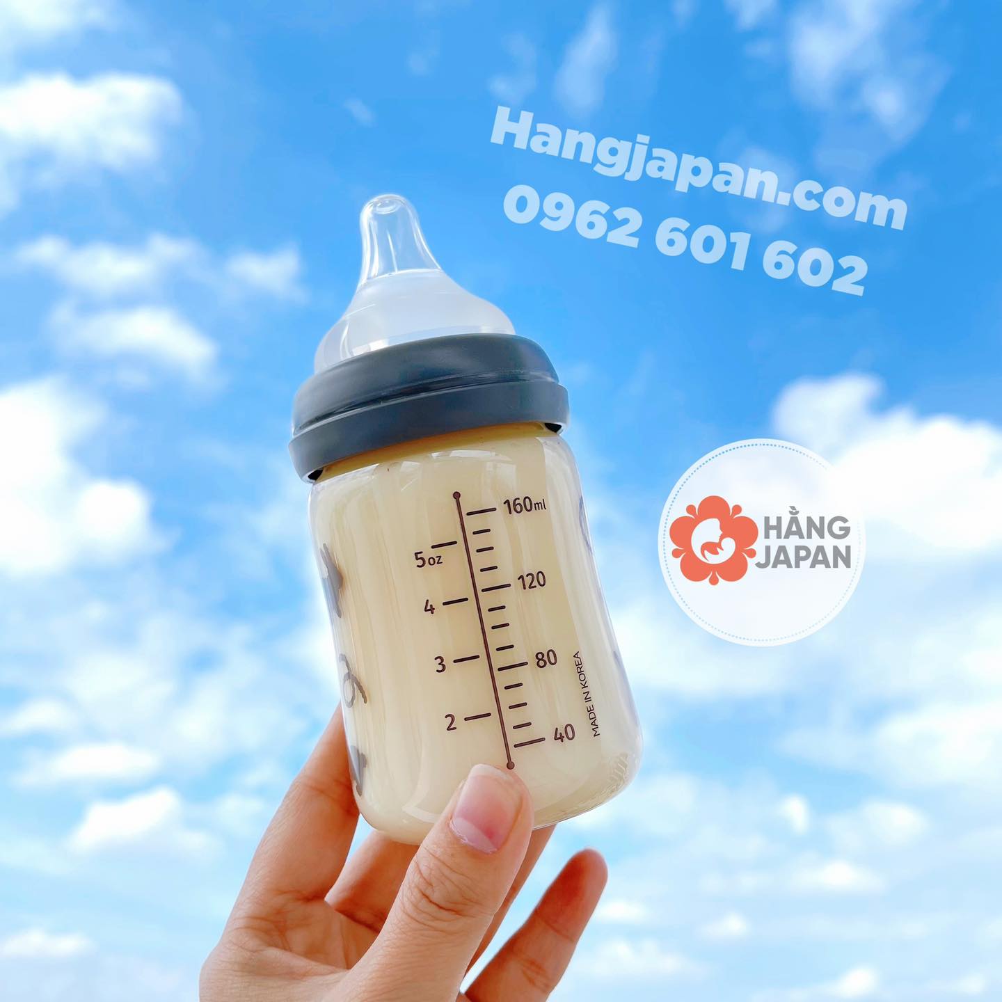 Bình sữa PPSU Moyuum Thỏ đen Bình sữa PPSU Moyuum Thỏ đen