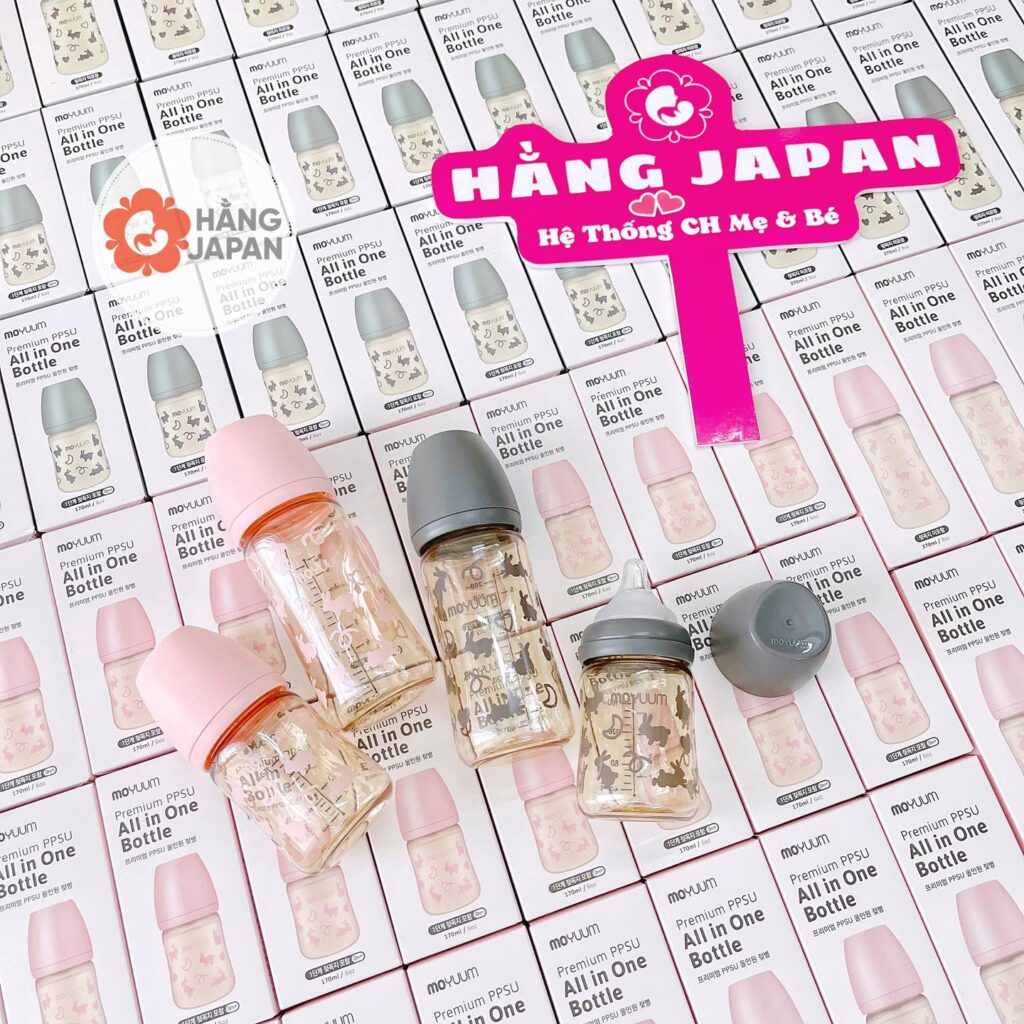Bình sữa PPSU Moyuum Thỏ hồng 17 Bình Sữa Ppsu Moyuum Thỏ Hồng (4)